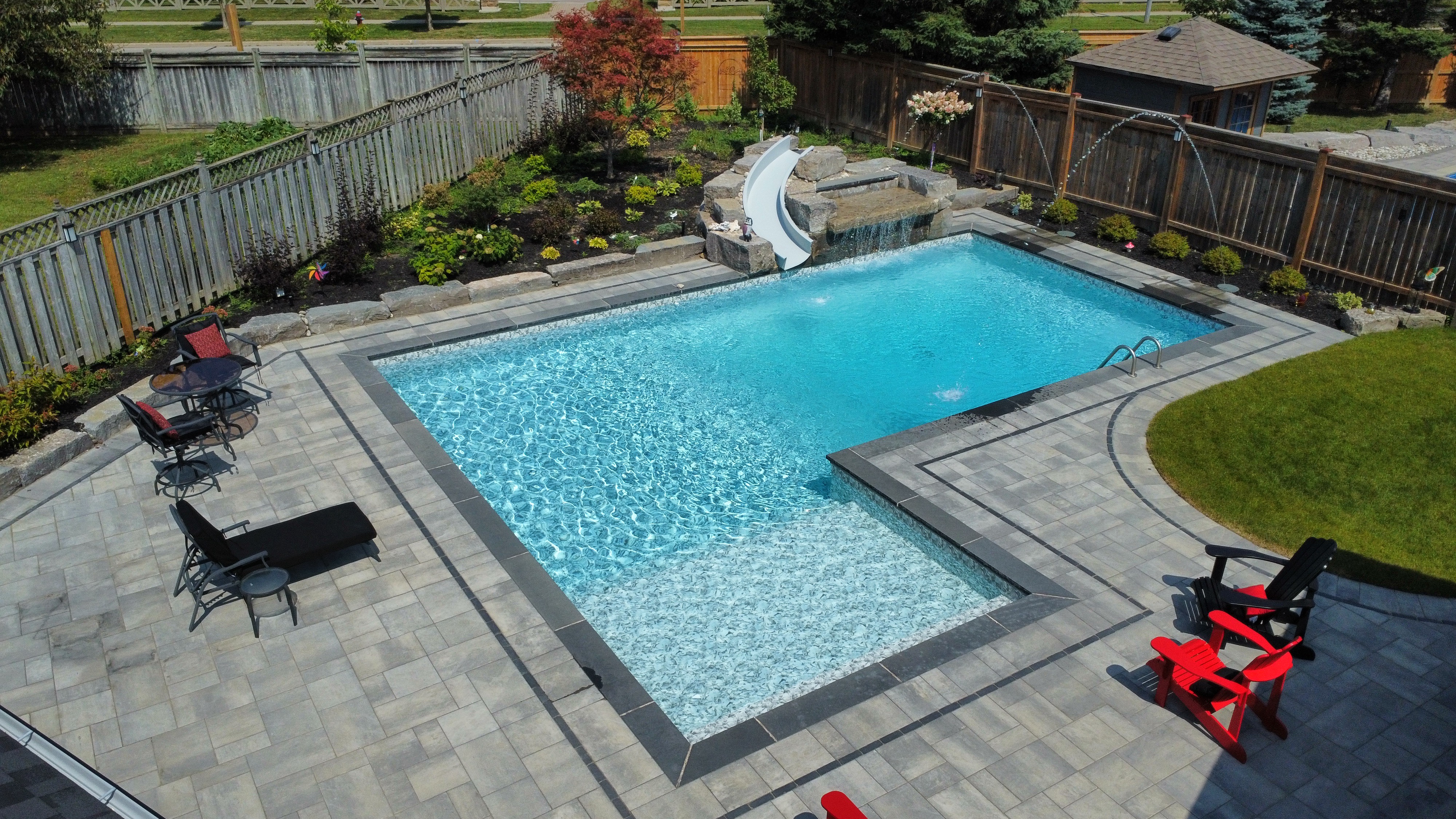 Aerial view of completed general contracting project in Mississauga by O'Connor Contracting